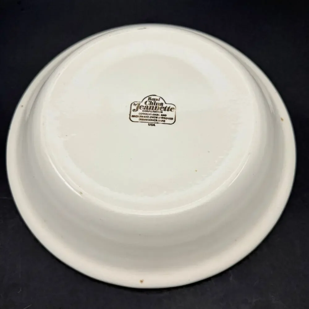 Vintage Lemon Meringue Pie Recipe Pan Royal China by Jeanette Ceramic Dish Plate